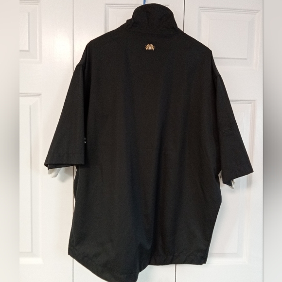 NWT Men's Black/Off White MacGregor Golf Tourney Brand Rain Shirt Size Large - Picture 2 of 10